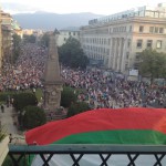 protests in the center of Sofia